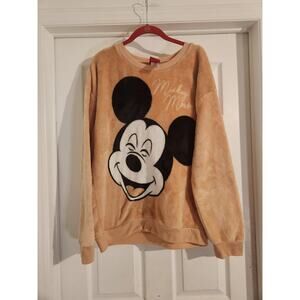 Disney Mickey Mouse Sweatshirt Orange XL